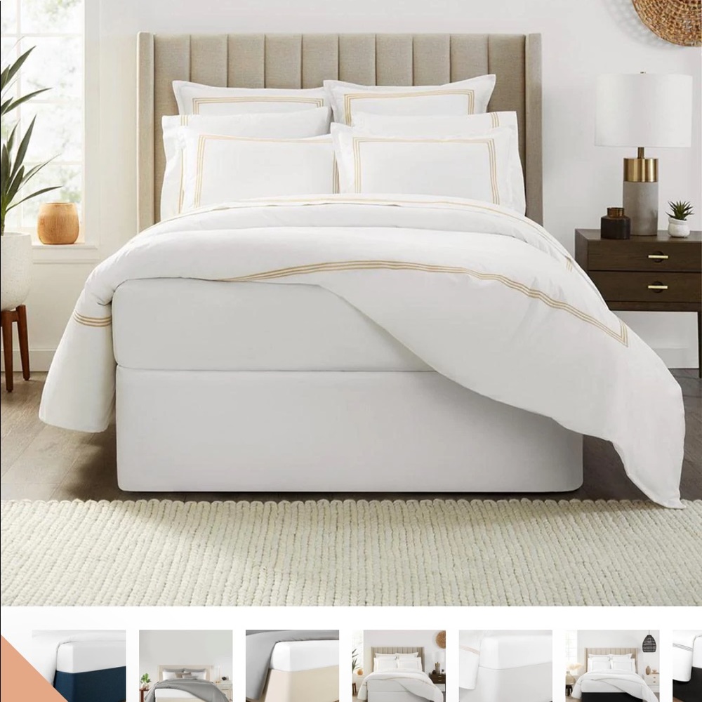 Standard Textile Circa Bed Wrap - White King Size